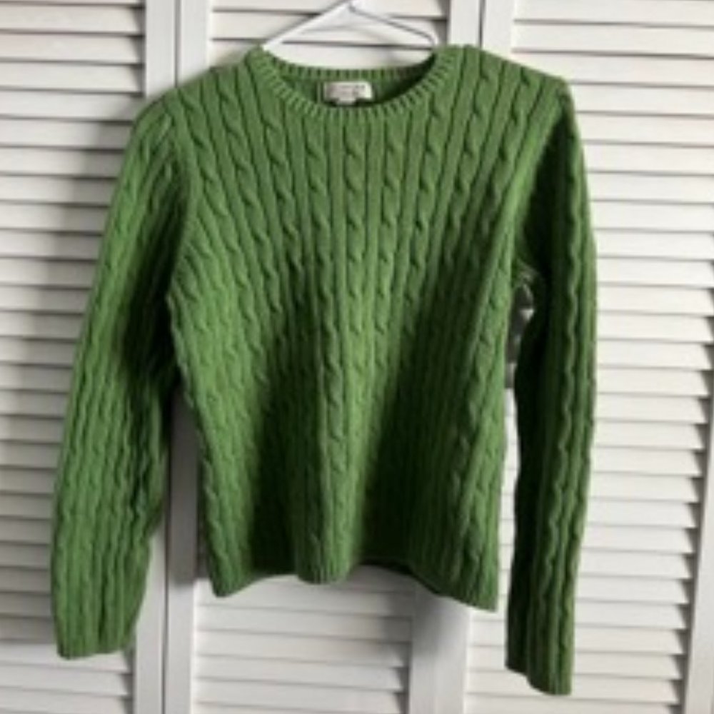 St. John's Bay Classic Cable Crew Neck Sweater Size M
